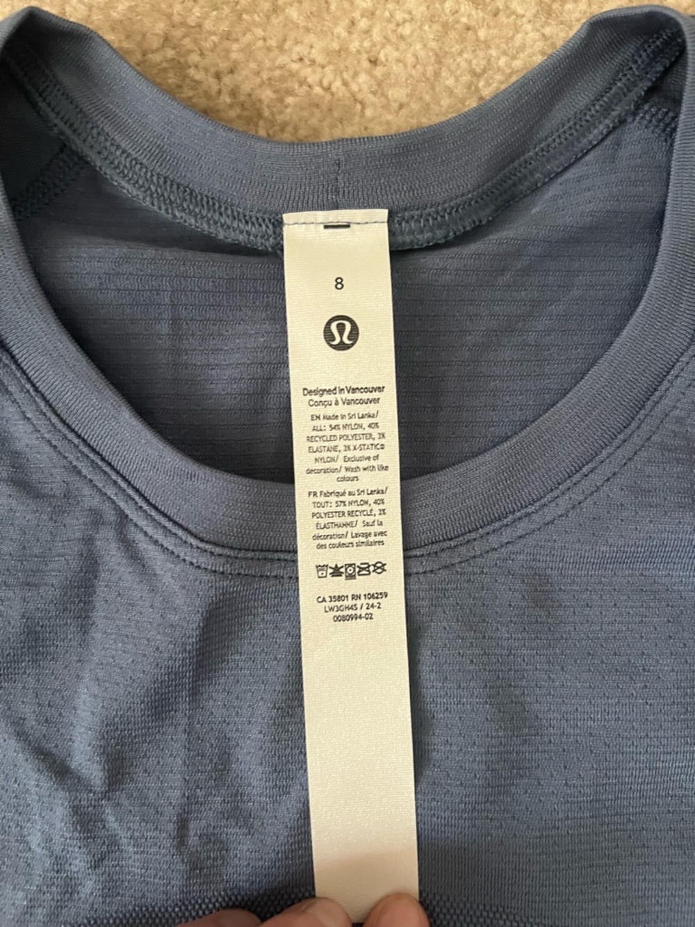 Lululemon Swiftly Tech Cropped Long Sleeve 2.0 - Picture 3 of 4